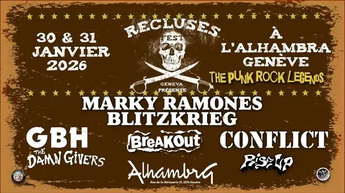Coolturalia - Recluses Fest – Marky Ramone's Blitzkrieg with Conflict & Rise Up