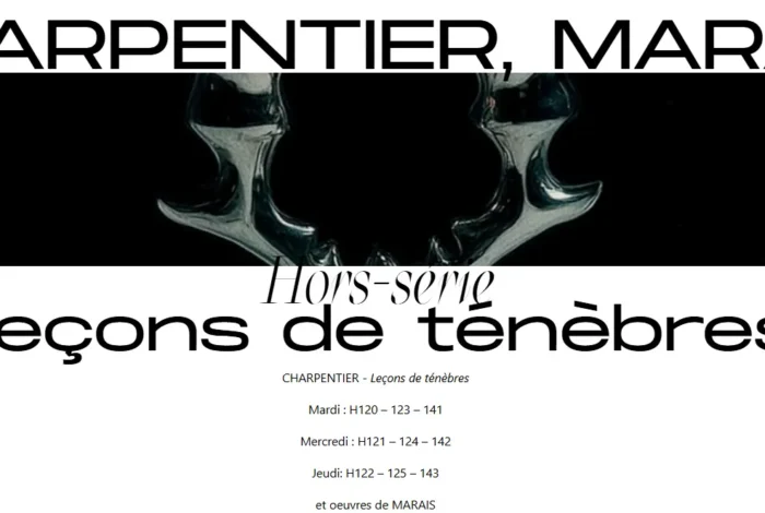 Coolturalia - Leçons de ténèbres - Charpentier
