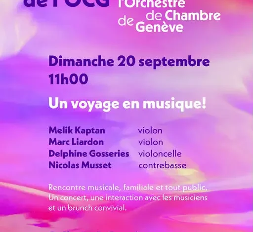 Coolturalia - Les Matinales de l’OCG: A Musical Journey!