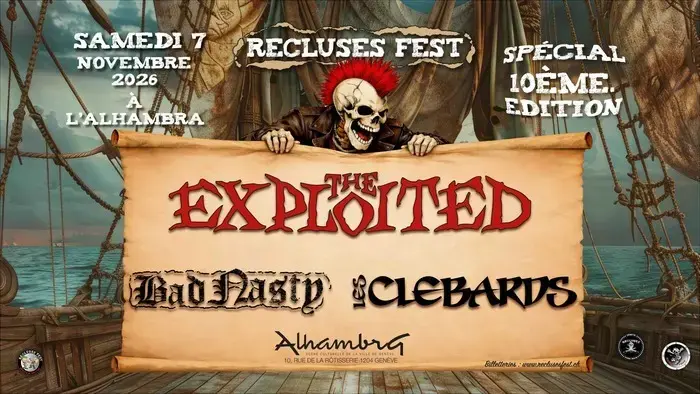Coolturalia - The Exploited, Les Clébards and Bad Nasty